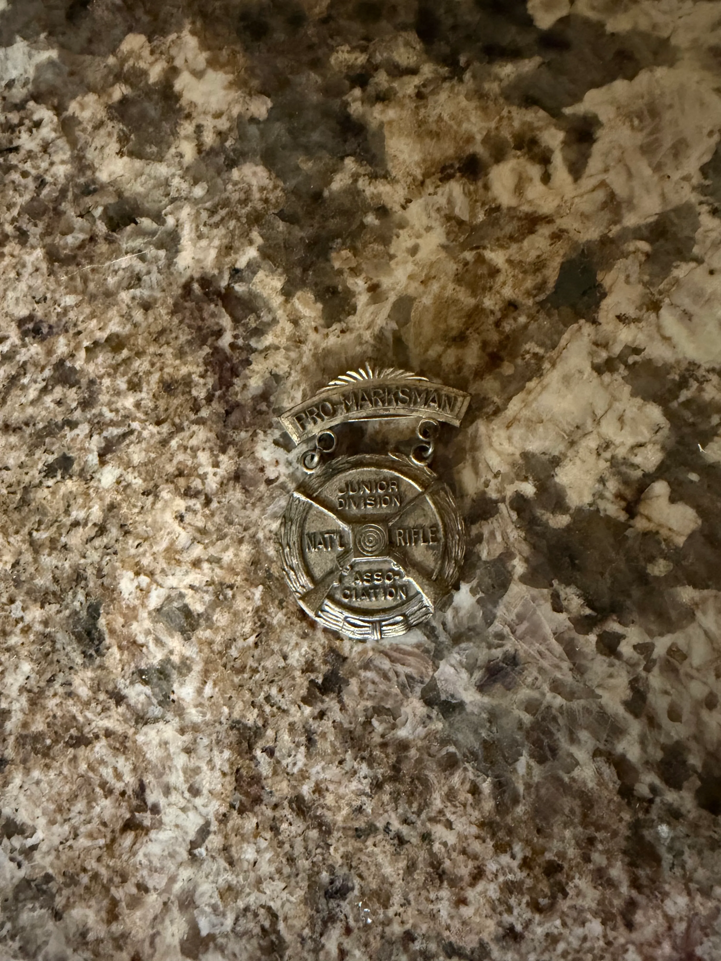 Vintage NRA Junior Division Pro-Marksman Award Pin - Collectible Rifle Medal